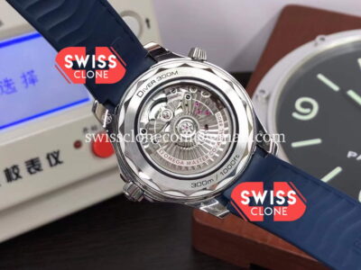 Omega Seamaster 300M Master Chronometer Blue Dial Rubber 1:1 Super Clone Watch