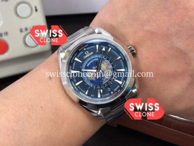 Omega Seamaster Aqua Terra 150M GMT Worldtime Swiss 1:1 Super Clone Watch