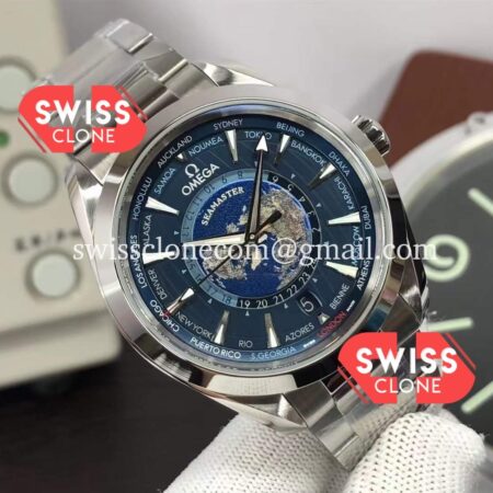 Omega Seamaster Aqua Terra 150M GMT Worldtime Swiss 1:1 Super Clone Watch