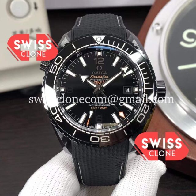 Omega Seamaster Planet Ocean Deep Black GMT 45.5MM 1:1 Mirror Super Clone Watch