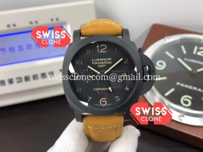 Panerai Luminor PAM441 GMT 1950 3 Days Power Reserve Swiss Watch in Ceramic Case Super Clone Watch