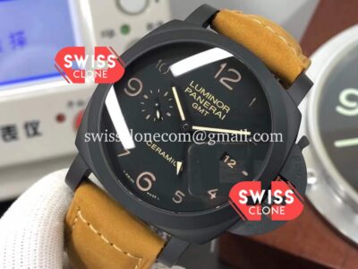 Panerai Luminor PAM441 GMT 1950 3 Days Power Reserve Swiss Watch in Ceramic Case Super Clone Watch