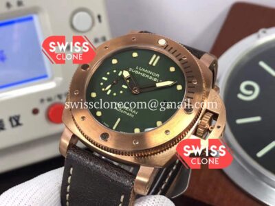 Panerai PAM382 Luminor Submersible 1950 Bronzo Green Dial Super Clone Watch