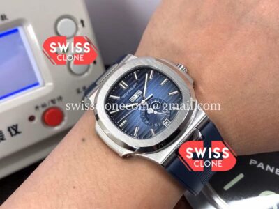 Patek Philippe Nautilus 5726A Blue Dial Rubber Strap 1:1 Mirror Swiss Super Clone Watch
