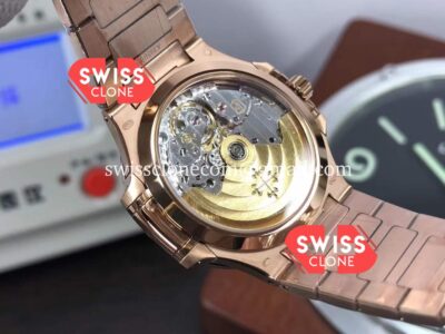 Patek Philippe Nautilus Rose Gold 7118/1200R-001 35MM 1:1 Mirror Swiss Replica Super Clone Watch
