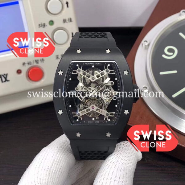 Richard Mille RM 027 Rafael Nadal Titanium Casing with Genuine Swiss Tourbillon Movement Super Clone Watch