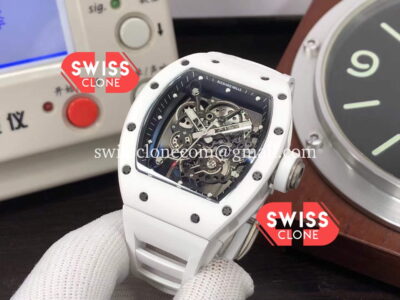 Richard Mille RM 055 Bubba Watson White Ceramic Casing 1:1 Super Clone Watch