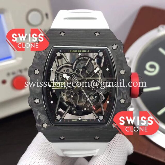 Richard Mille RM 35-02 Rafael Nadal Carbon Fiber Casing with Genuine Tourbillon Super Clone Watch