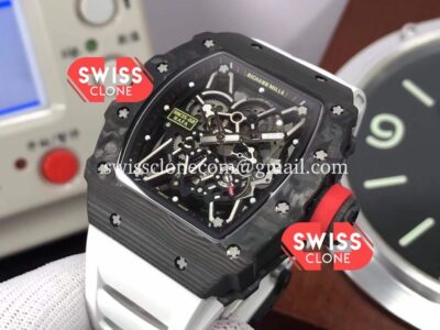 Richard Mille RM 35-02 Rafael Nadal Carbon Fiber Casing with Genuine Tourbillon Super Clone Watch