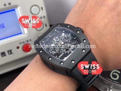 Richard Mille RM011 Felipe Massa 1:1 Mirror Black Ceramic Case Super Clone Watch
