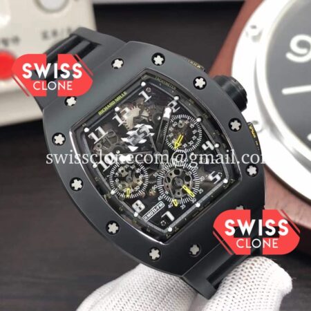 Richard Mille RM011 Felipe Massa Mirror Black Ceramic Case High Resolution View