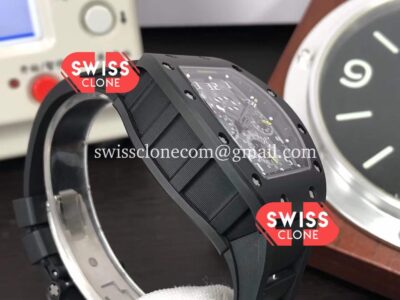 Richard Mille RM011 Felipe Massa 1:1 Mirror Black Ceramic Case Yellow Function Super Clone Watch