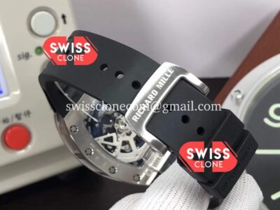 Richard Mille RM011-FM Felipe Massa One Piece Titanium Case Black Strap Super Clone Watch