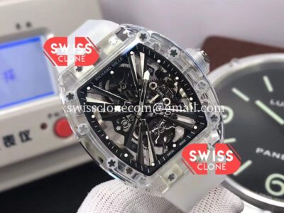 Richard Mille RM12-01 Sapphire Casing with Genuine Tourbillon Movement 1:1 Ultimate Super Clone Watch