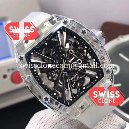 Richard Mille RM12-01 Sapphire Casing with Genuine Tourbillon Movement 1:1 Ultimate Super Clone Watch