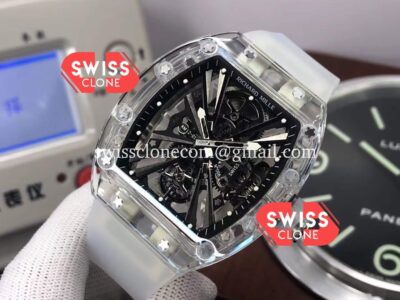 Richard Mille RM12-01 Sapphire Casing with Genuine Tourbillon Movement 1:1 Ultimate Super Clone Watch