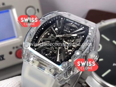 Richard Mille RM12-01 Sapphire Casing with Genuine Tourbillon Movement 1:1 Ultimate Super Clone Watch