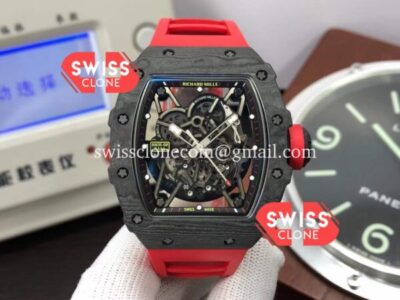Richard Mille RM35-02 Rafael Nadal Carbon Fiber Casing with Genuine Tourbillon Super Clone Watch