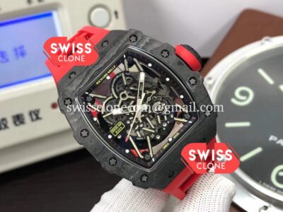 Richard Mille RM35-02 Rafael Nadal Carbon Fiber Casing with Genuine Tourbillon Super Clone Watch