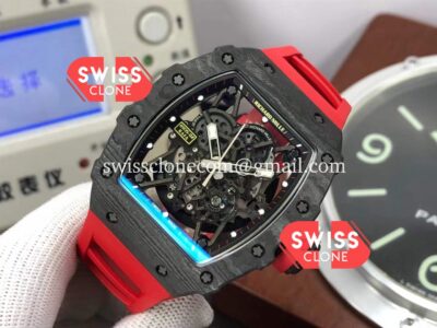 Richard Mille RM35-02 Rafael Nadal Carbon Fiber Casing with Genuine Tourbillon Super Clone Watch