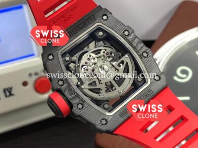 Richard Mille RM35-02 Rafael Nadal Carbon Fiber Casing with Genuine Tourbillon Super Clone Watch