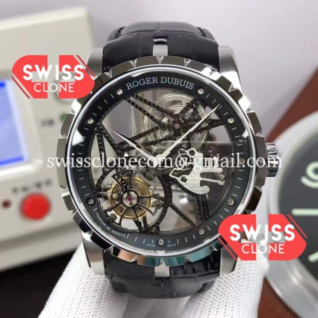 Roger Dubuis Excalibur Spider Flying Tourbillon RDDBEX0392 Skeleton Steel Casing 42MM 1:1 Mirror Super Clone Watch