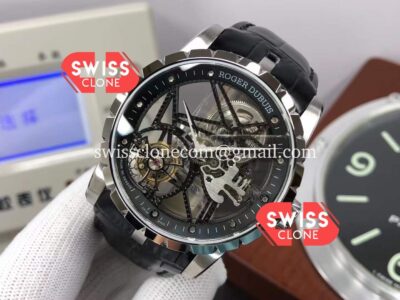 Roger Dubuis Excalibur Spider Flying Tourbillon RDDBEX0392 Skeleton Steel Casing 42MM 1:1 Mirror Super Clone Watch