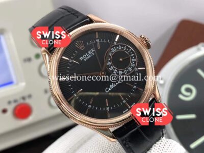 Rolex Cellini Date Brown Dial Ref#50515 Rose Gold 904L Steel Watch Replica 1:1 Mirror Super Clone Watch