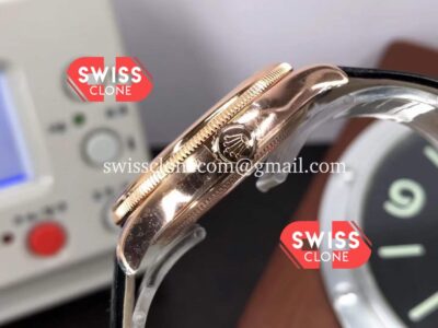 Rolex Cellini Date Brown Dial Ref#50515 Rose Gold 904L Steel Watch Replica 1:1 Mirror Super Clone Watch