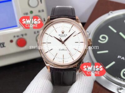 Rolex Cellini Time Ref 50509 Rose Gold White Dial 1:1 Super Clone Watch