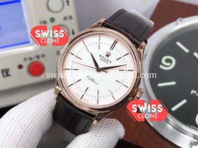 Rolex Cellini Time Ref 50509 Rose Gold White Dial 1:1 Super Clone Watch