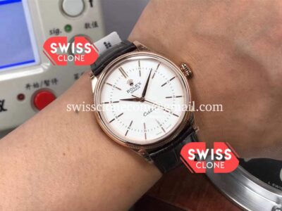 Rolex Cellini Time Ref 50509 Rose Gold White Dial 1:1 Super Clone Watch