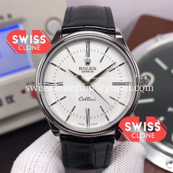 Rolex Cellini Time Ref 50509 Steel White Dial 1:1 Super Clone Watch