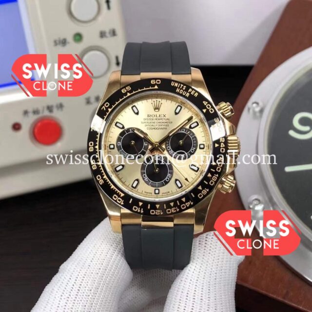 Rolex Cosmograph Daytona 116518LN Yellow Gold Cal.4130 Movement Super Clone Watch