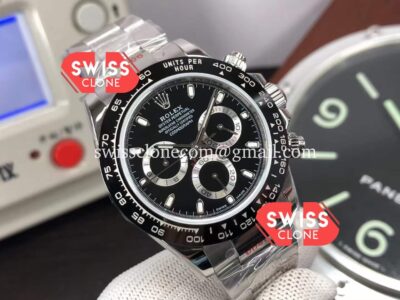 Rolex Cosmograph Daytona Black Dial M116500LN 904L Steel Original Cal.4130 Movement 1:1 Super Clone Watch