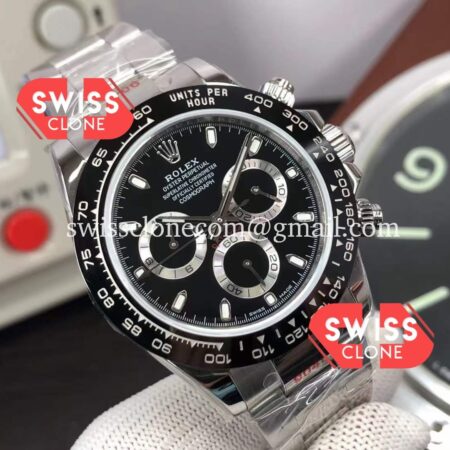 Rolex Cosmograph Daytona Black Dial M116500LN 904L High Resolution View