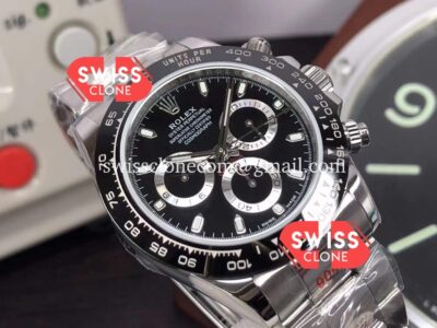 Rolex Cosmograph Daytona Black Dial M116500LN 904L Steel Original Cal.4130 Movement 1:1 Super Clone Watch