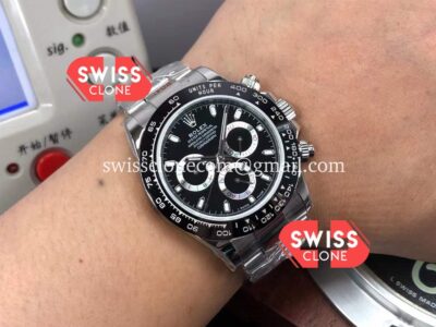 Rolex Cosmograph Daytona Black Dial M116500LN 904L Steel Original Cal.4130 Movement 1:1 Super Clone Watch