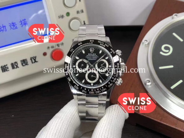 Rolex Cosmograph Daytona Black Dial M116500LN 904L Steel Original Cal.7750 Movement 1:1 Super Clone Watch