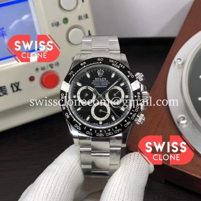 Rolex Cosmograph Daytona Black Dial M116500LN 904L Steel Original Cal.7750 Movement 1:1 Super Clone Watch