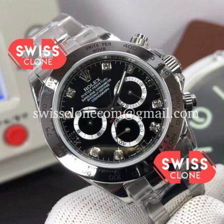 Rolex Cosmograph Daytona M116509 0055 Black Diamond High Resolution View