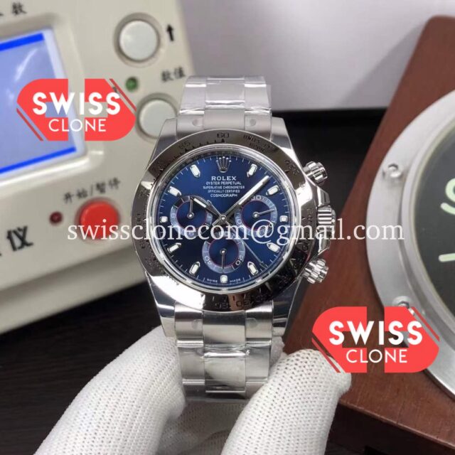 Rolex Cosmograph Daytona M116509 Blue Dial 904L Steel Original Cal.4130 Movement Super Clone Watch