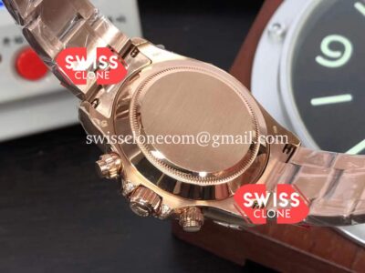 Rolex Cosmograph Daytona Rainbow 116595 Cal.4130 Swiss Rose Gold 1:1 Mirror Super Clone Watch