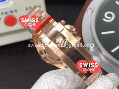 Rolex Cosmograph Daytona Rainbow 116595 Cal.4130 Swiss Rose Gold 1:1 Mirror Super Clone Watch