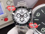 Rolex Cosmograph Daytona White Dial M116500LN 904L Steel Original Cal.4130 Movement 1:1 Super Clone Watch