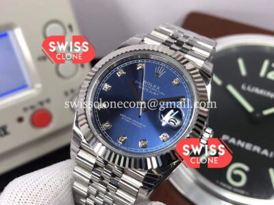 Rolex Datejust 126334 41MM Blue Dial 904L Steel Swiss 1:1 Mirror Super Clone Watch
