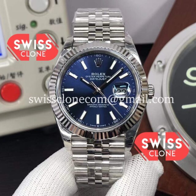 Rolex Datejust 126334 41mm Blue Dial Cal.3235 904L Steel 1:1 Mirror Super Clone Watch