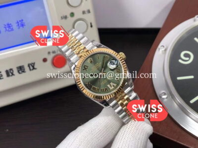 Rolex Datejust 278273 31MM Tone Yellow Gold Green Dial 1:1 Swiss Super Clone Watch
