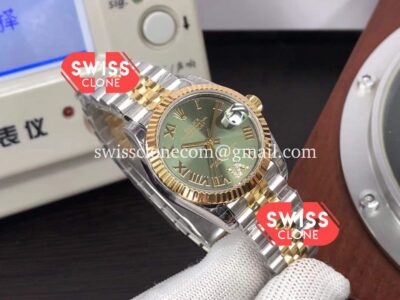 Rolex Datejust 278273 31MM Tone Yellow Gold Green Dial 1:1 Swiss Super Clone Watch