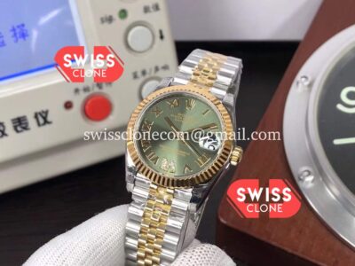 Rolex Datejust 278273 31MM Tone Yellow Gold Green Dial 1:1 Swiss Super Clone Watch